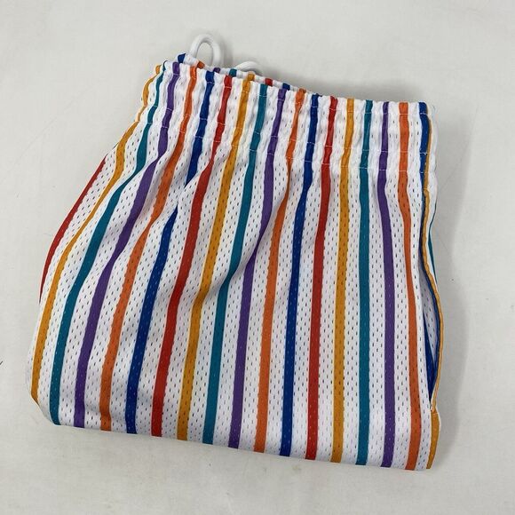 Ryoko Rain Mens XL MultiColor Stripes Side Pockets‎ Premium Shorts